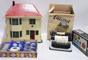 Tri-ang doll's house, Lilliput junior typewriter, plus others