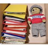 Little Folk Lakeland Bears "Wilfred" vintage teddy bear, plus files of correspondence from the La...