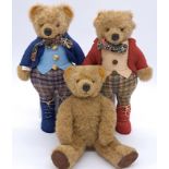 Little Folk trio of teddy bears