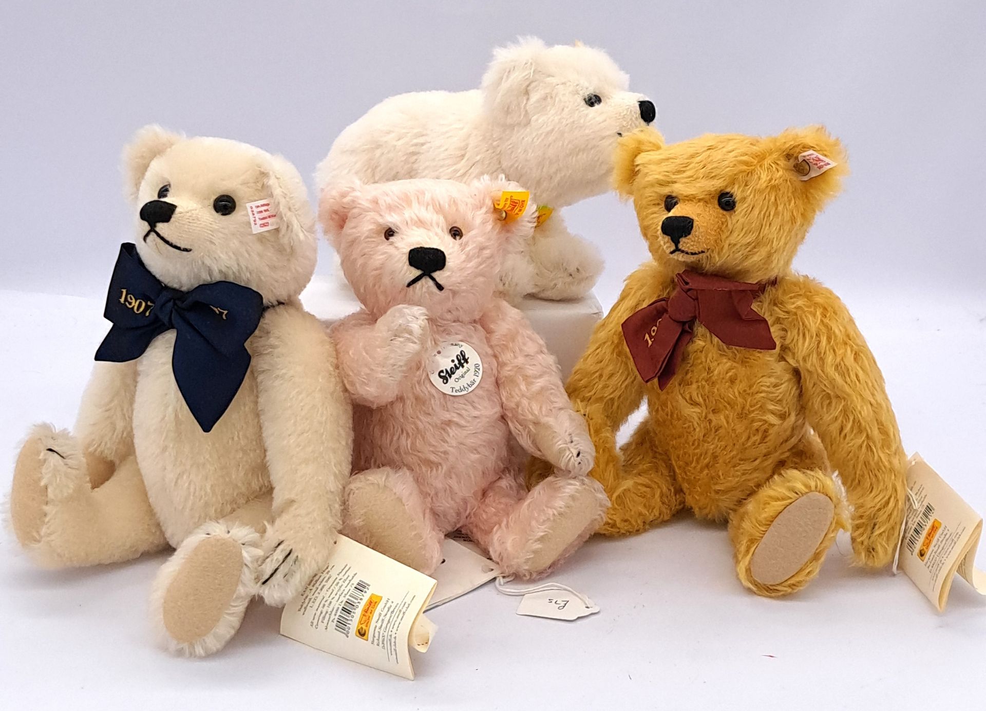 Steiff collection of four limited edition teddy bears