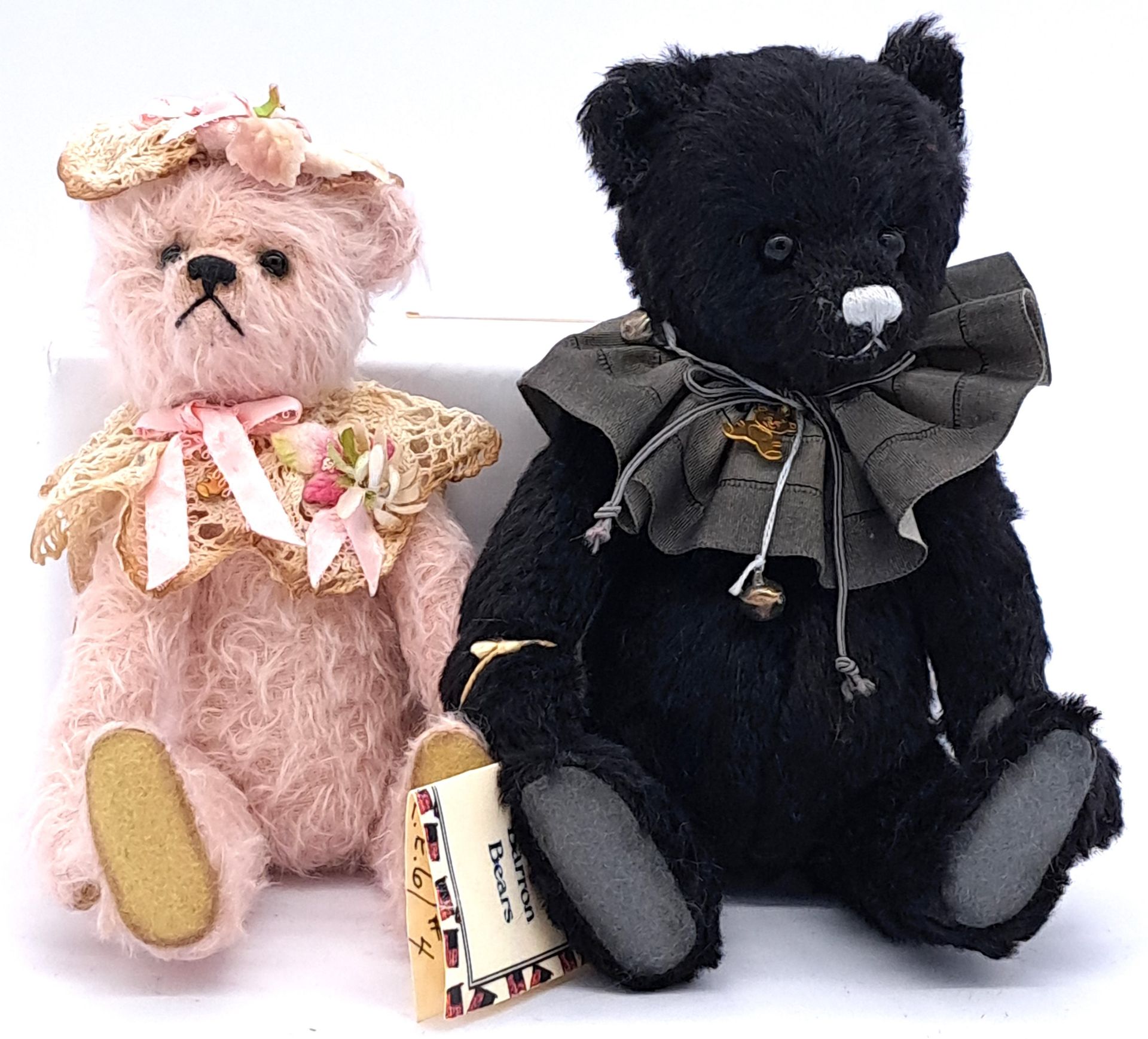 Barron Bears by Sharon Barron: pair of artist teddy bears