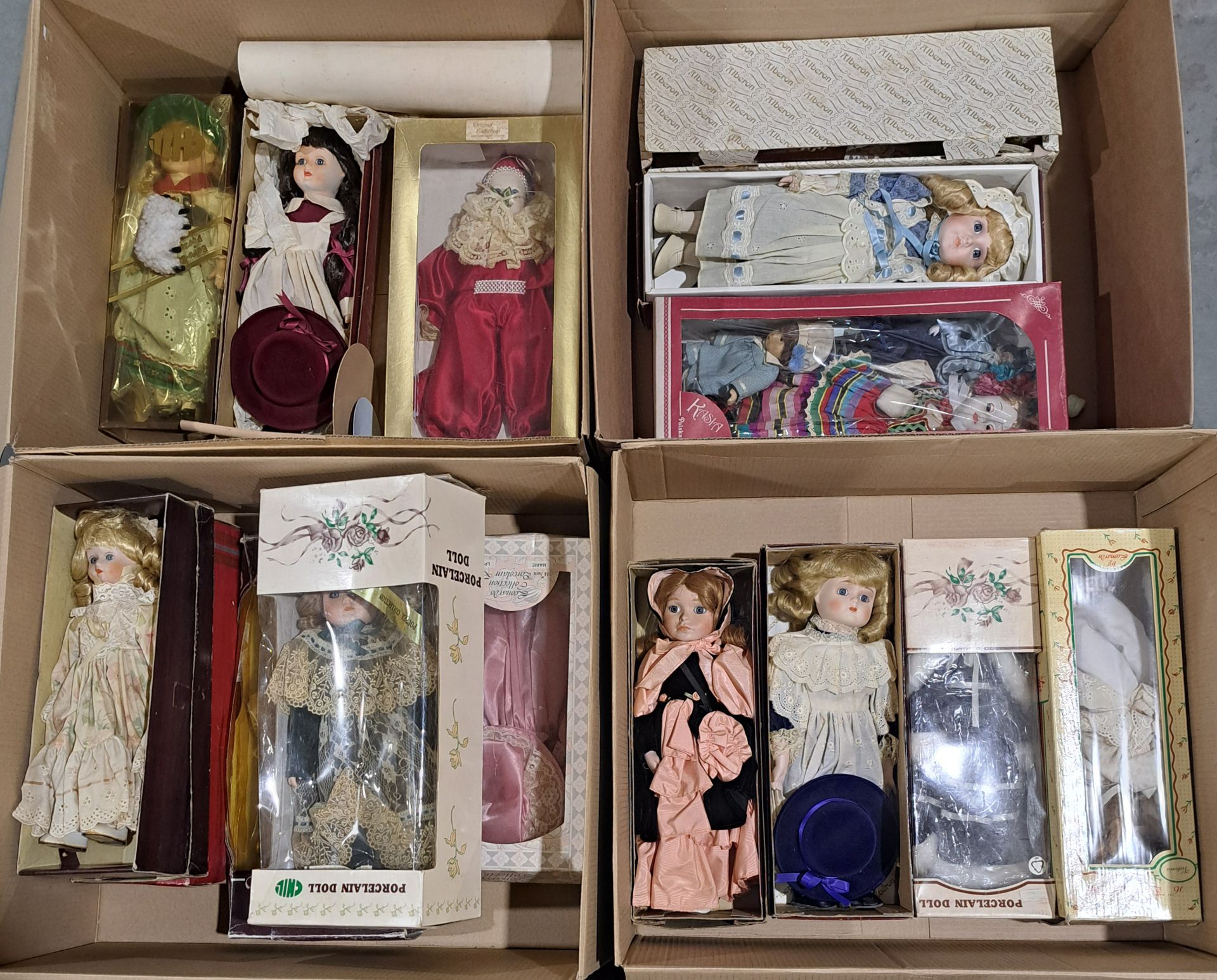 Quantity of vintage porcelain dolls