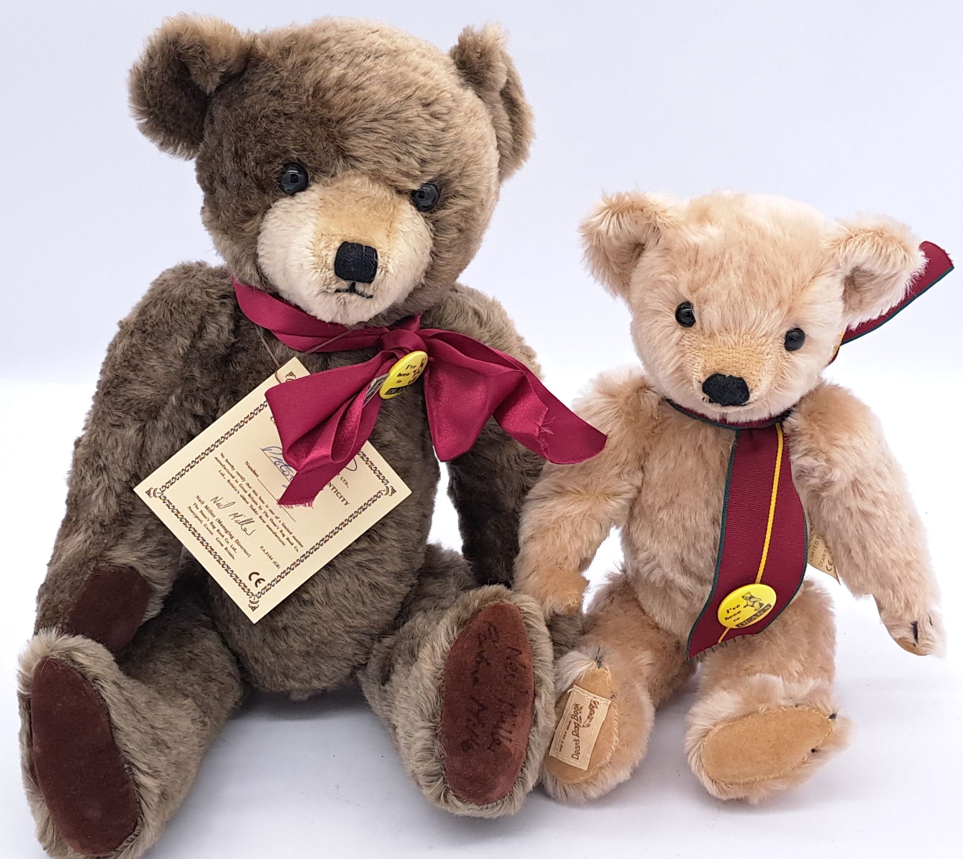 Dean's Rag Book Sample and Prototype Teddy Bears