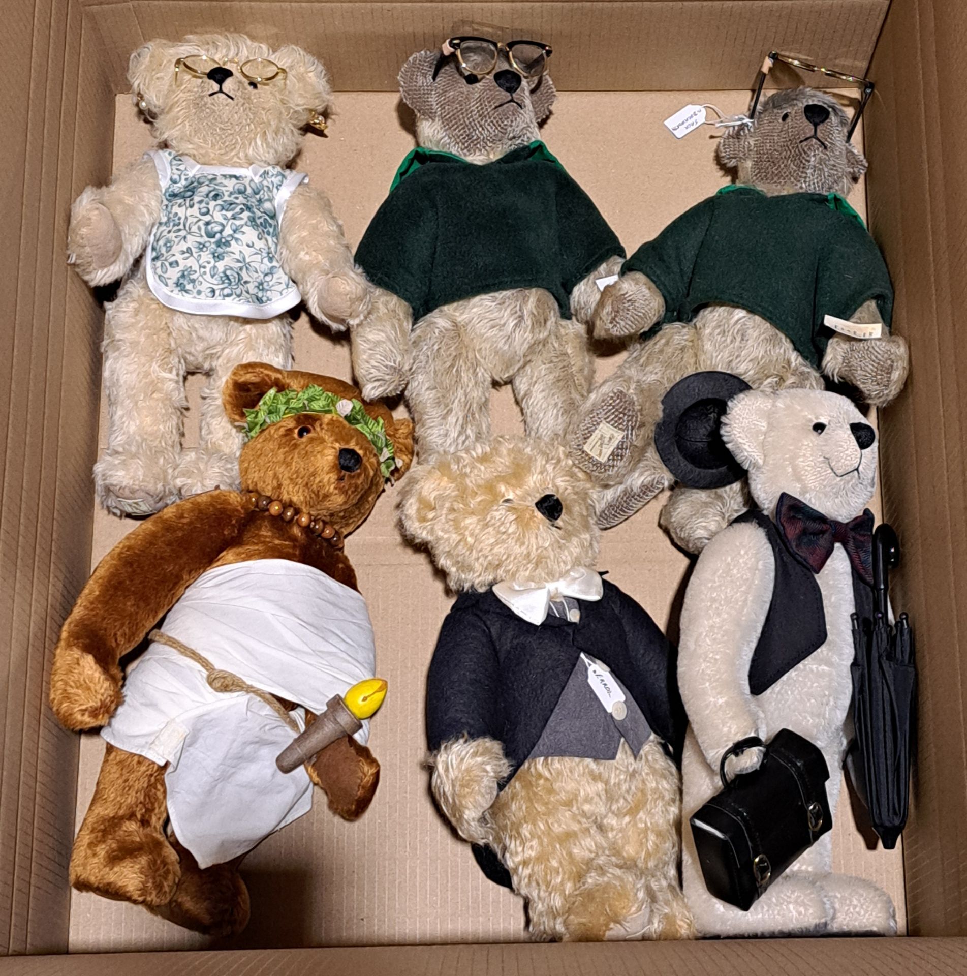 Dean's Rag Book assortment of mohair teddy bears