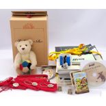 Steiff The Exhibition Bear, plus assorted Steiff paraphernalia and catalogues