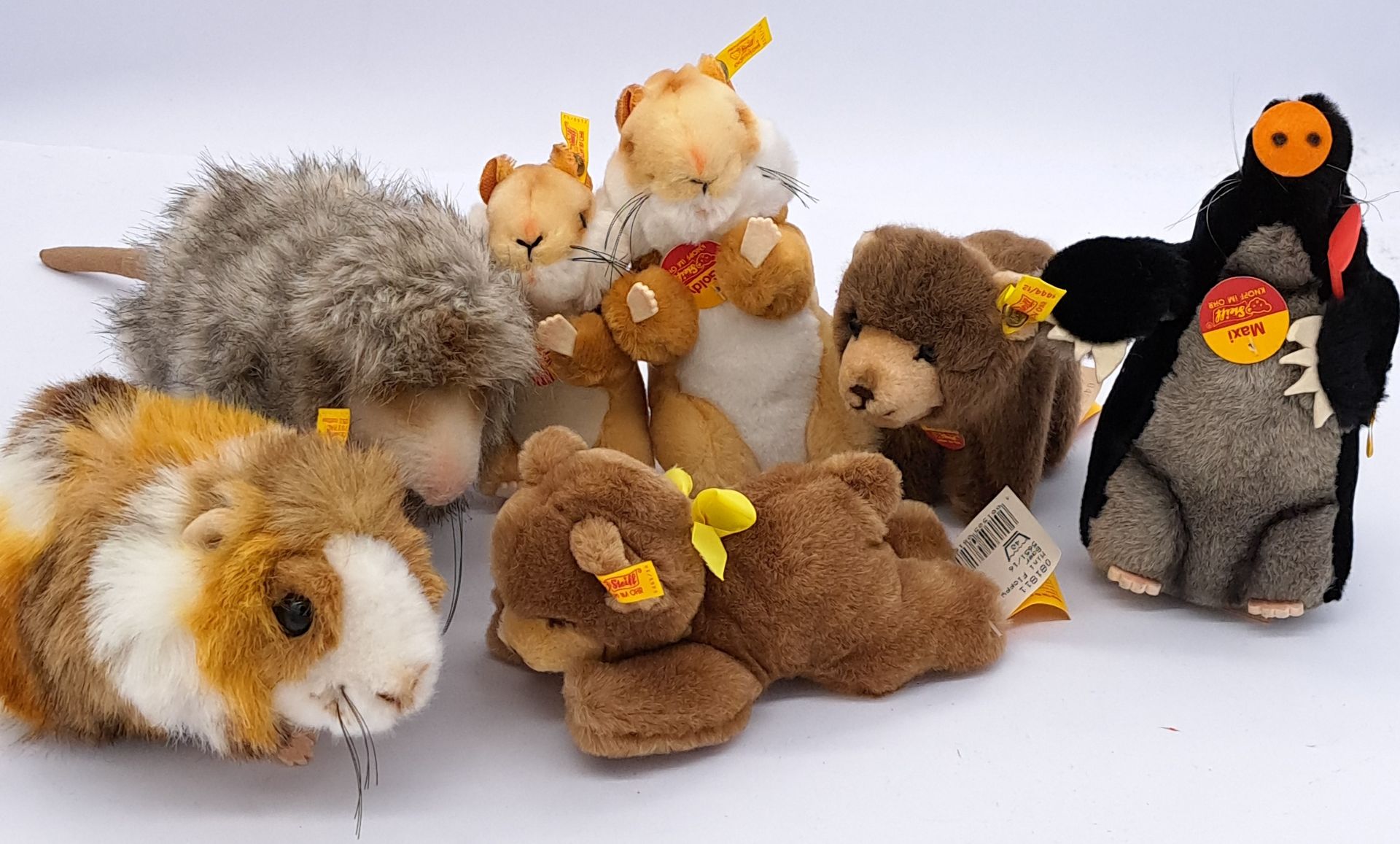 Steiff assortment of small plush animals