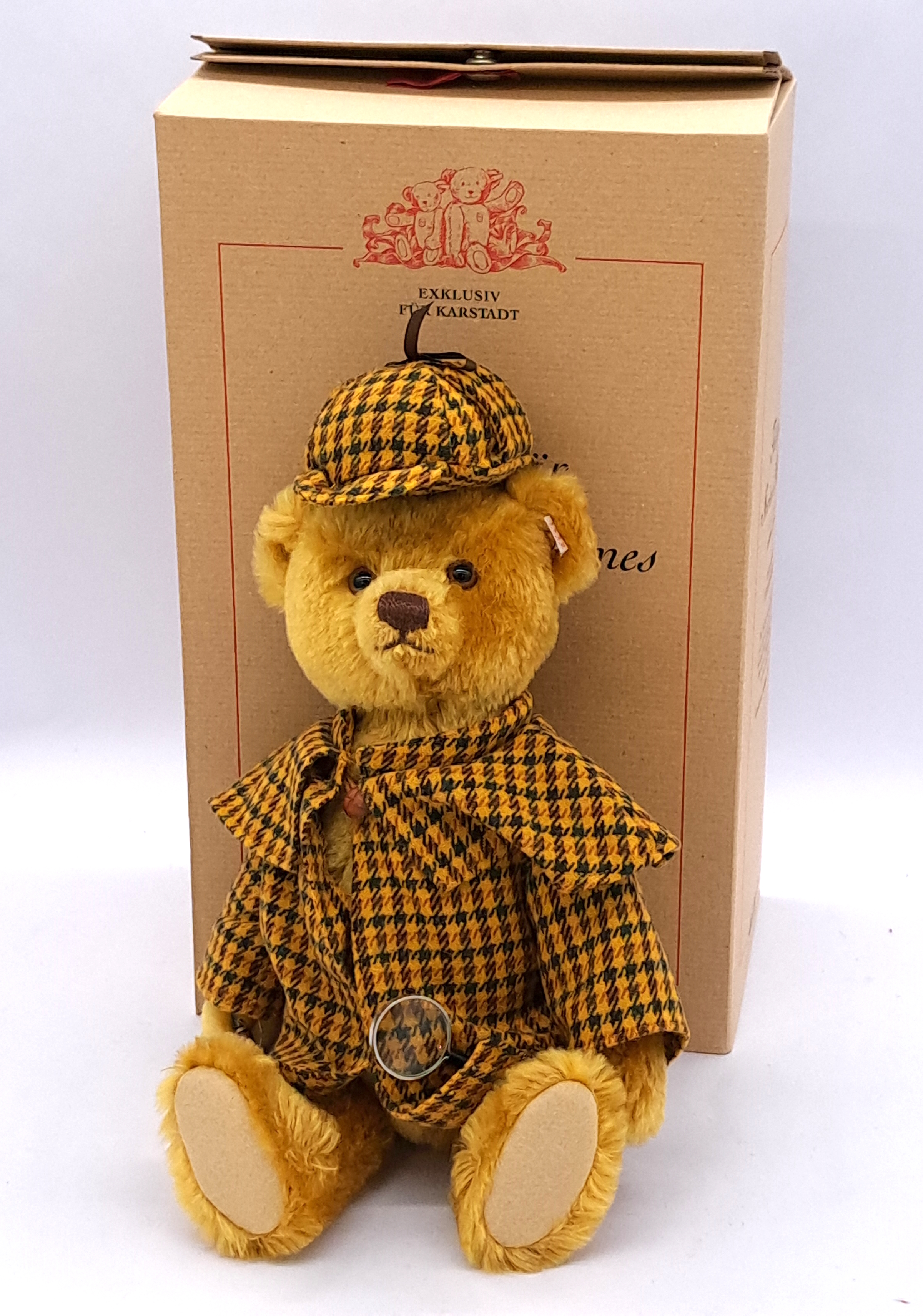 Steiff Karstadt Sherlock Holmes teddy bear, 2002