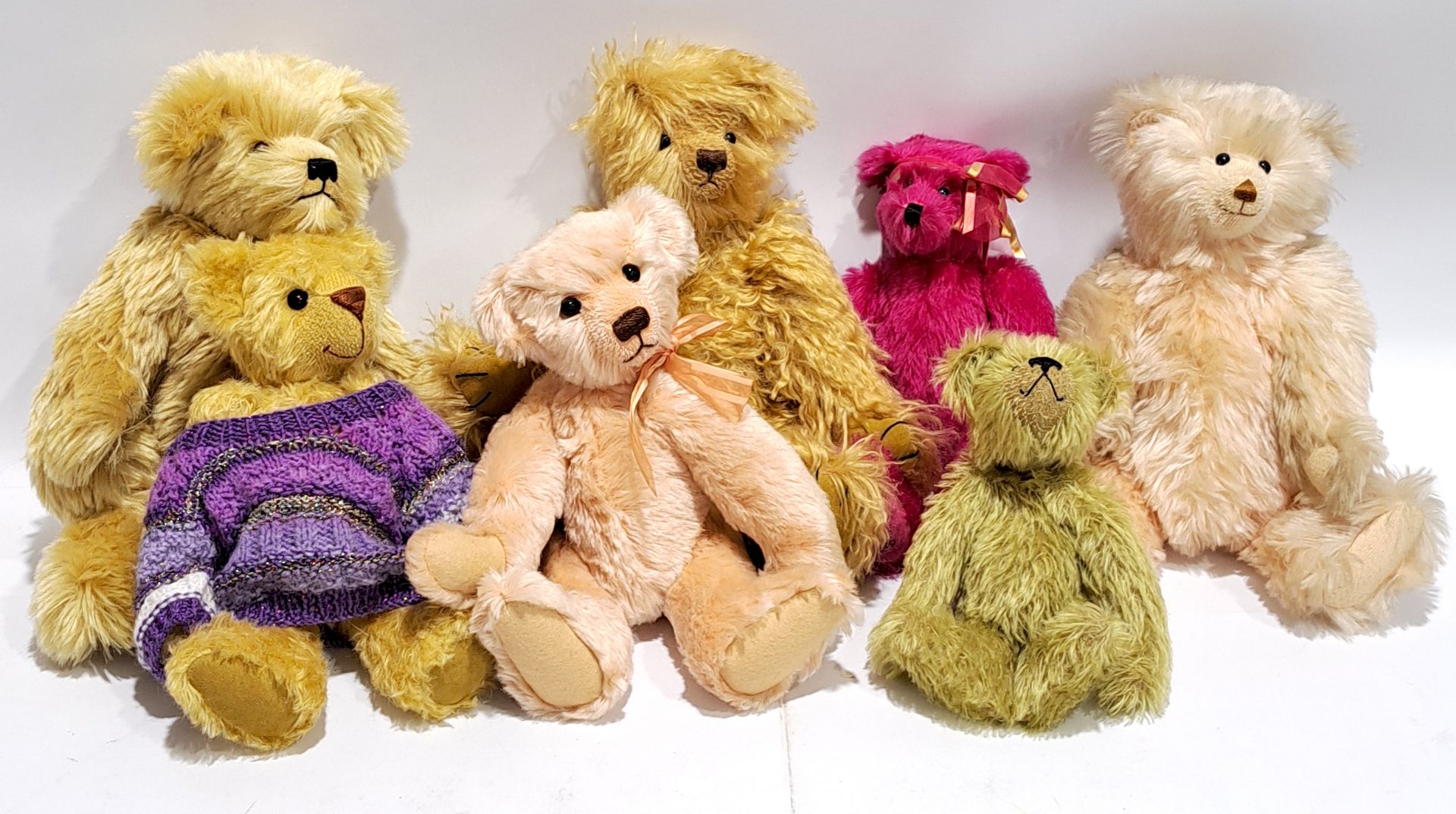 Collection of artist bears