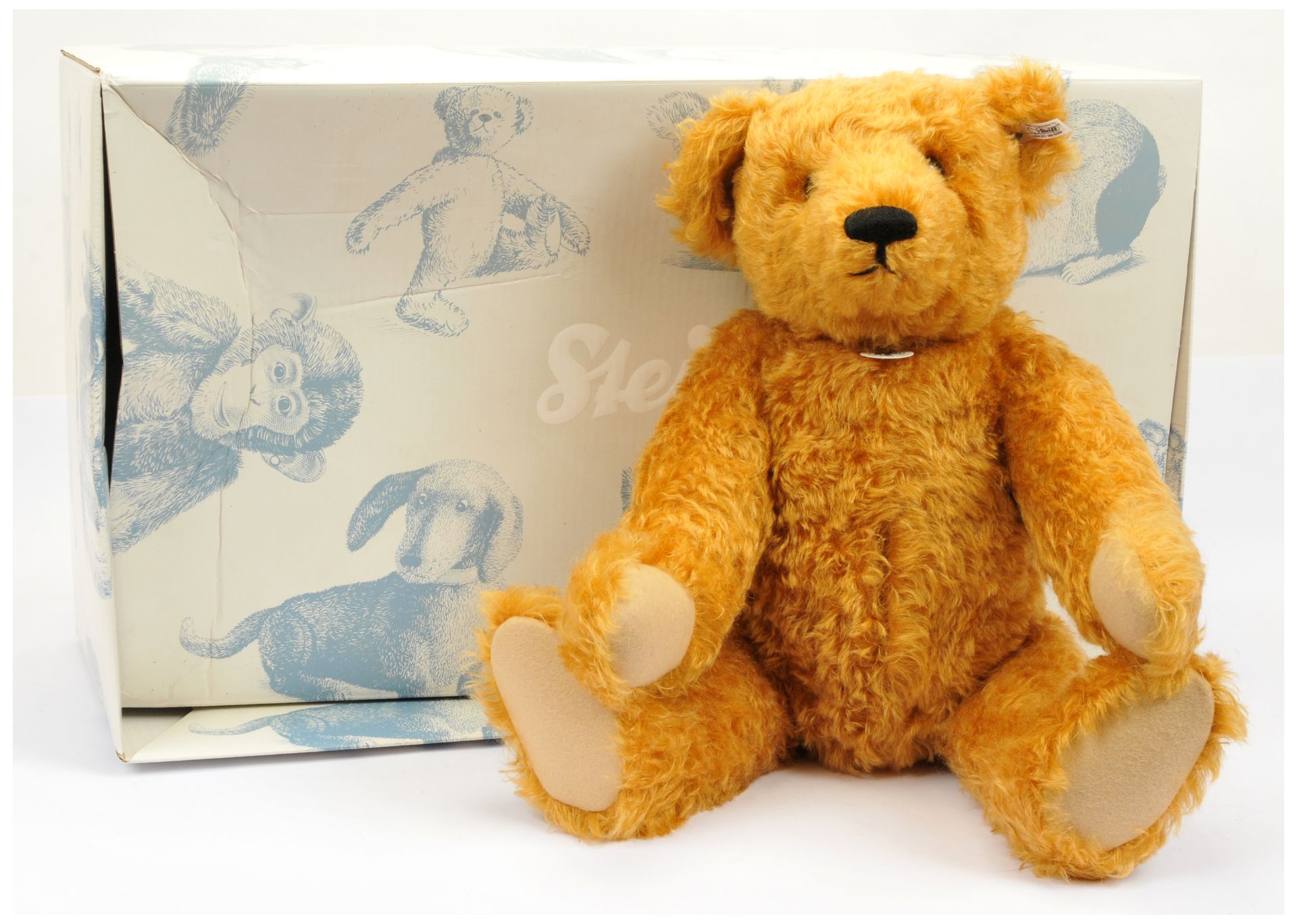 Steiff Teddy Bear with Hot Water Bottle 1908 replica