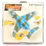 Dinky Toys 728 "RAF" Dominie - Camouflage Metallic blue and green and with "RAF" roundels