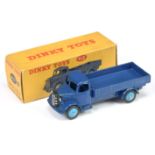 Dinky Toys 412  Austin Open back Wagon - Blue body, chassis and back, mid-blue rigid hubs with sm...