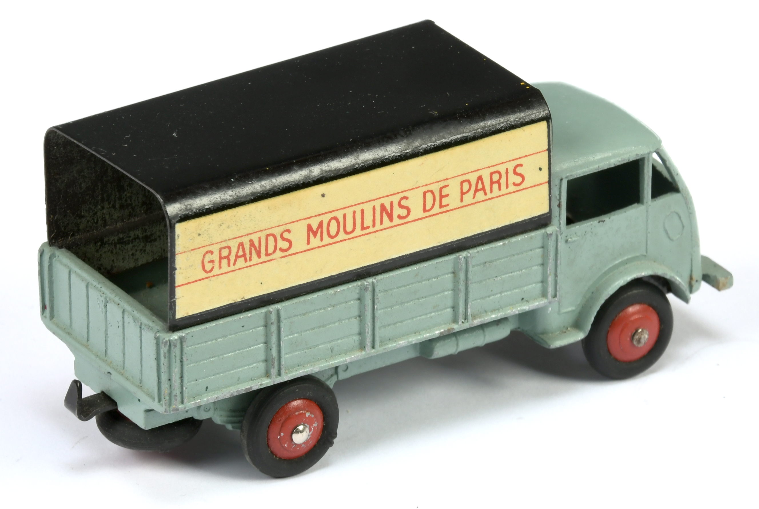 French Dinky Toys 25J Ford covered Truck " Grands Moulins DE Paris" - Grey cab and back, black me... - Image 2 of 2