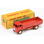 Dinky Toys 420 Forward Control Lorry - Red cab, back and chassis, cream rigid hubs with smooth ty...