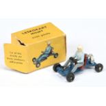 French Dinky Toys 512 Leskokart - Blue with Pale blue and grey driver, white helmet