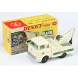 Dinky Toys 434 Bedford Tk Crash truck "Top Rank Motorway Services" - White cab and back, grey pla...