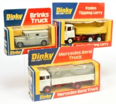 Dinky Toys Group Of 3 To include (1) 275 "Brinks" Armored truck, - Grey, cast hubs (2) 432 Foden ...