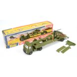 Dinky 618 AEC Artic Transporter With Helicopter Load - Green including trailer and plastic hubs w...