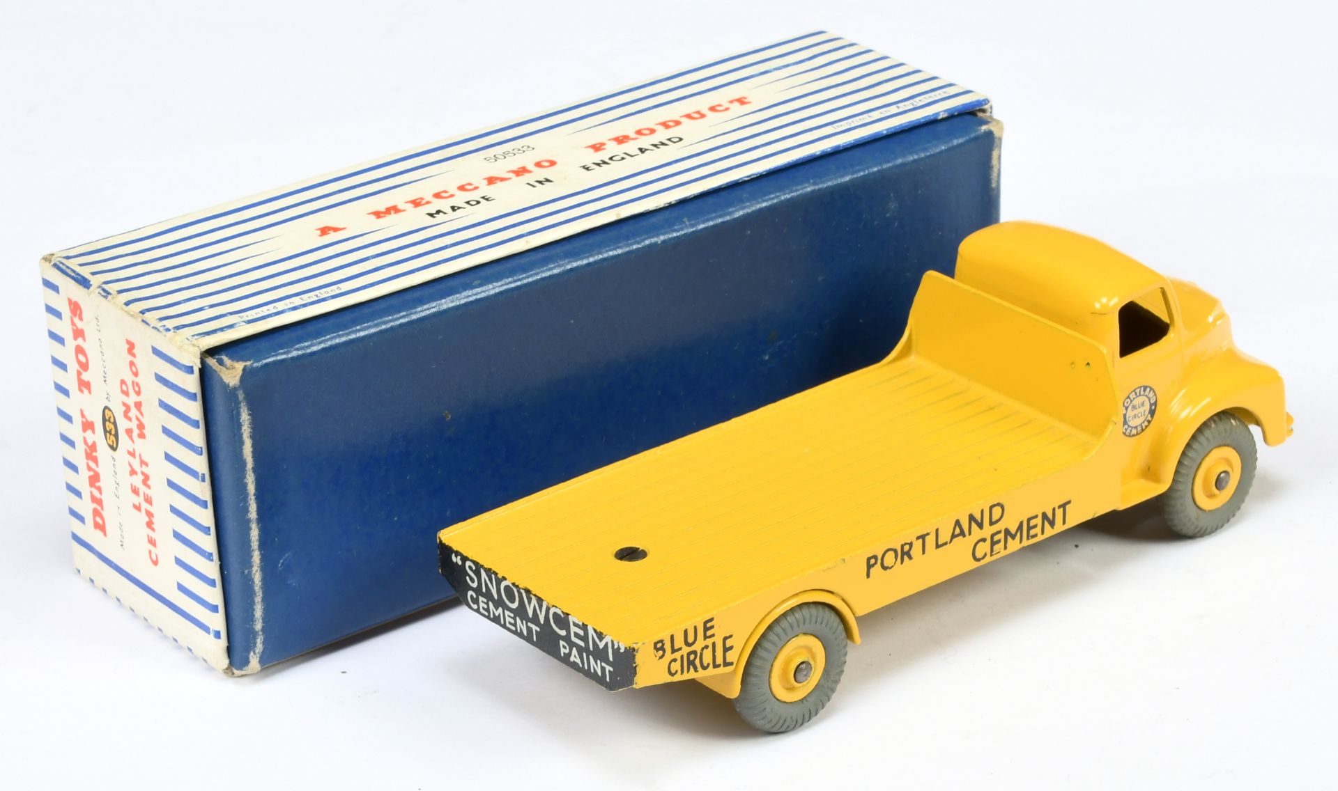 Dinky Toys 533 Leyland Comet Lorry - "Ferrocrete/Portland Cement" - Yellow cab, back and supertoy... - Bild 2 aus 2