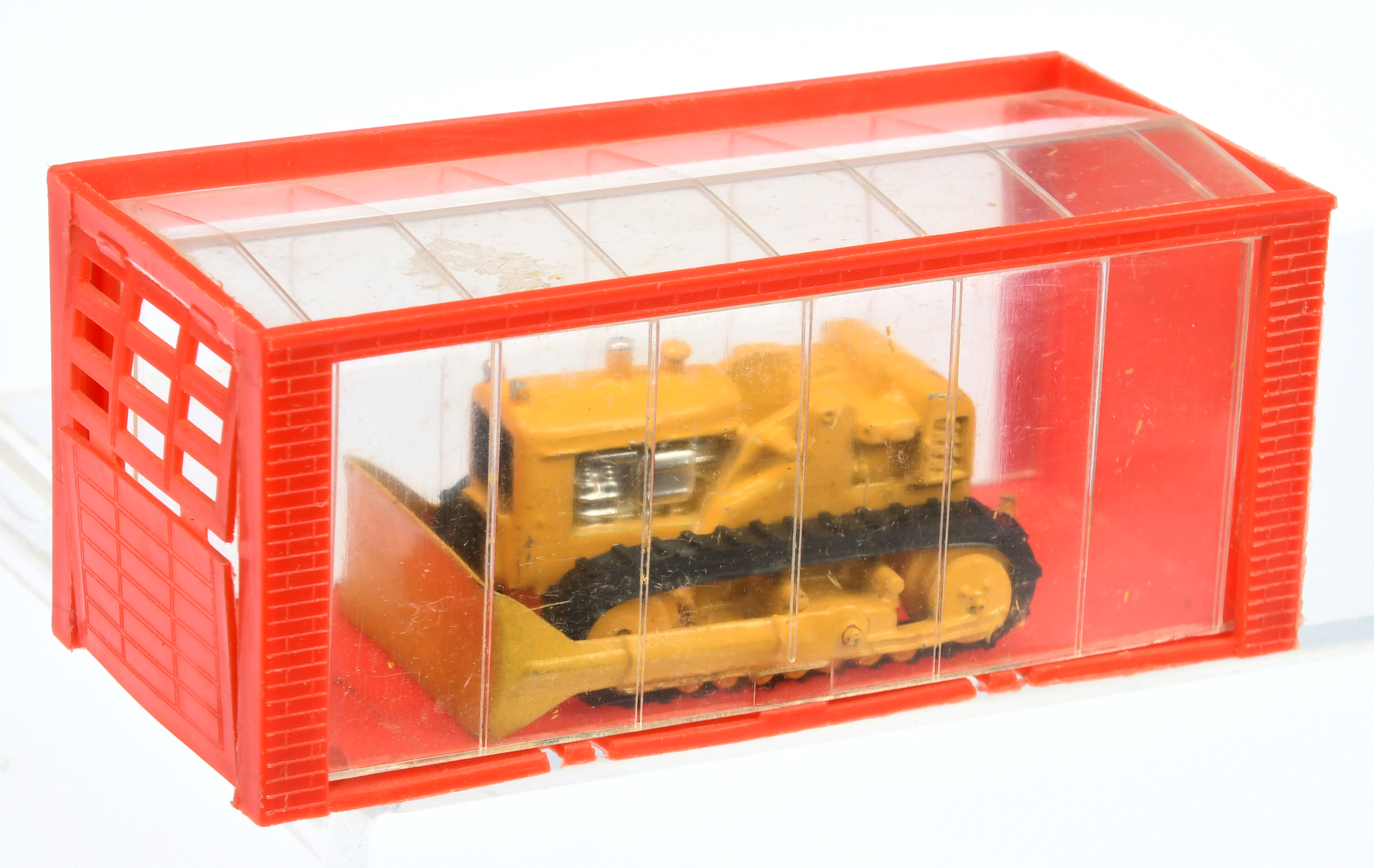 Dinky Toys (Mini Dinky) 94 International Bulldozer - Yellow including rollers with black rubber t...