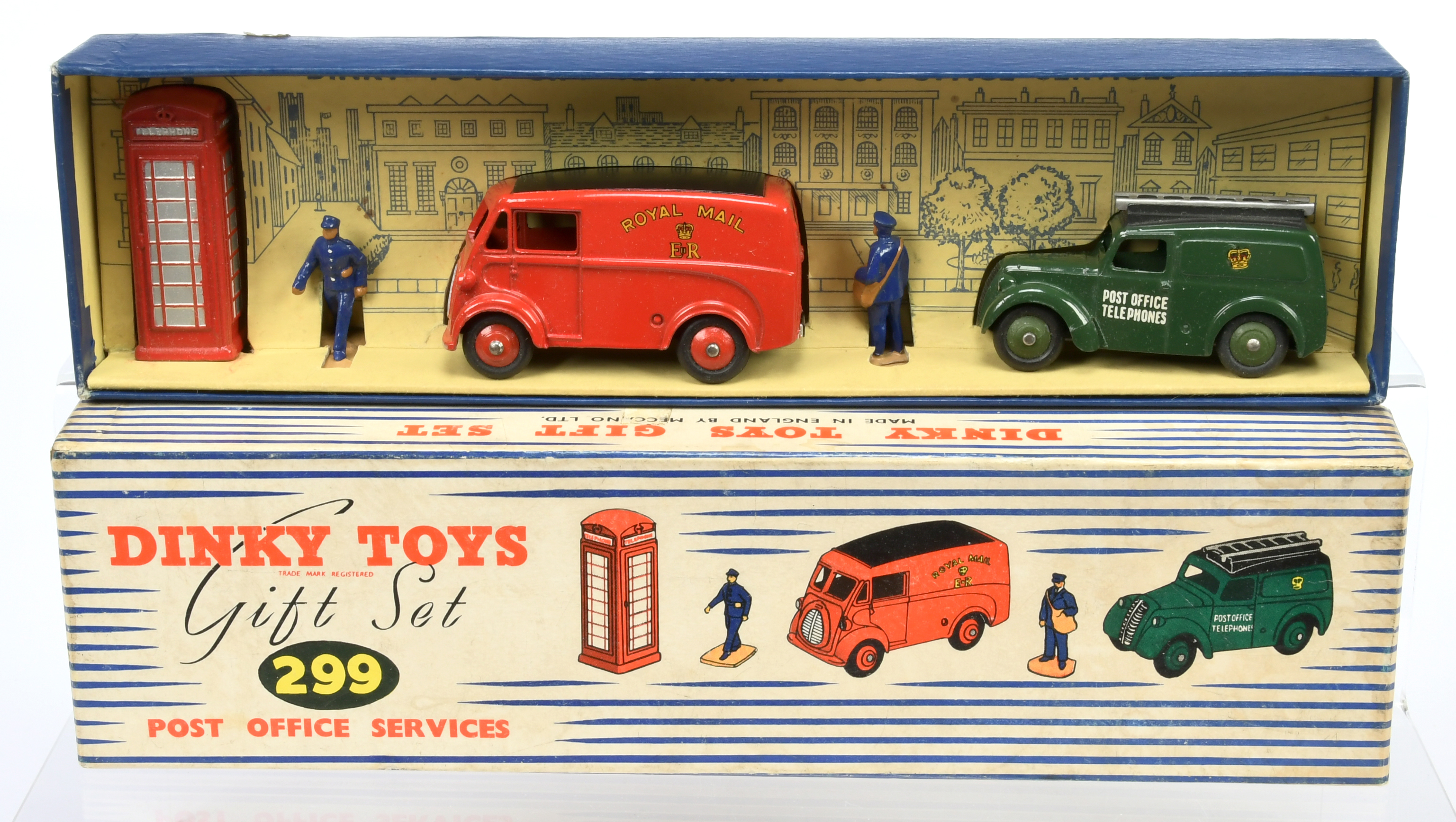 Dinky Toys 299 "Post Office Telephones" Gift Set To Include Morris Commercial "Royal Mail", Morri...