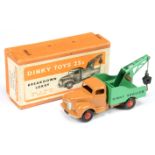 Dinky Toys 25X Commer Breakdown Lorry - Tan body and chassis, mid-green back and jib, silver trim...