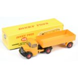 Dinky Toys 409 Bedford Articulated  Lorry - Deep Yellow cab and trailer, black,with windows, red ...