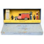 Dinky Pre-War 12 "Postal" Set - containing Public telephone box - red, cream and silver, Delivery...