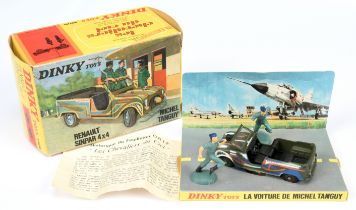 French Dinky Toys 1408 Renault Sinpar 4x4 "Michel Tanguy" - drab green including concave hubs wit...