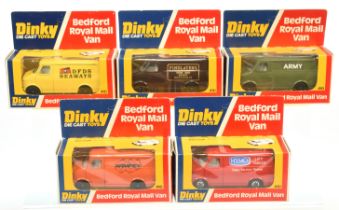 Dinky Toys 410/412 Bedford Promotional Vans  Group Of 5  -  (1) "Findlaters", (2) "Wimpey", (3) D...