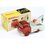 Dinky Toys 434 Bedford Tk Crash truck "Auto Services " - Metallic  Red cab, interior and plastic ...