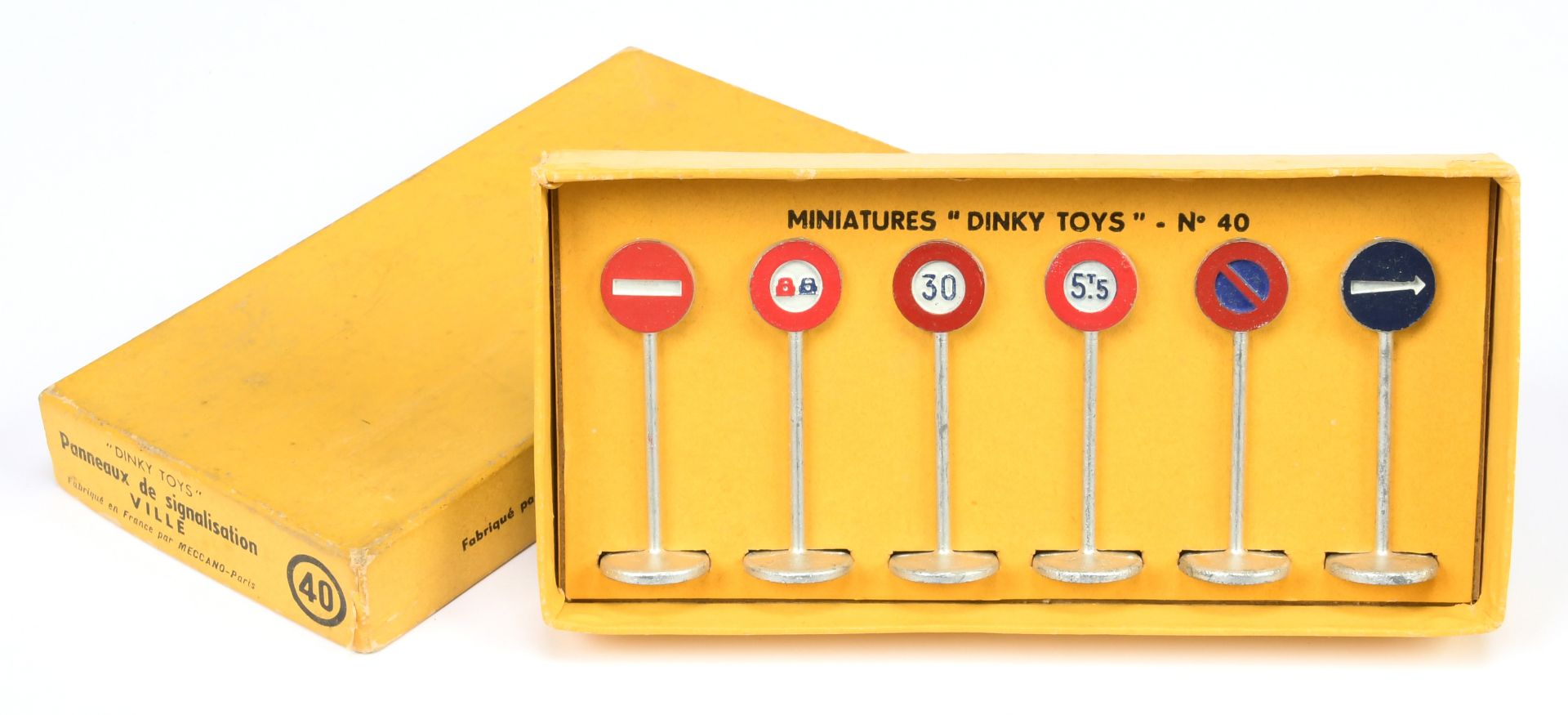 French Dinky Toys 40 "Ville"  - Containing 6 pieces See-Photo 