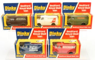 Dinky Toys 410/412 Bedford Promotional Vans  Group Of 5  -  (1) "Air Canada", (2) "Geofrey Davis"...