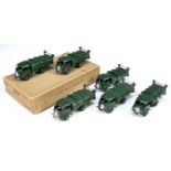 French Dinky Toys Trade Pack 25V Ford Refuse Truck - contains 6 pieces - Green including convex h...