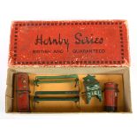 Hornby Series Railway Accessories 3  - containing 5 Tinplate pieces - including benches and pilla...