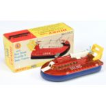 Dinky Toys 290 SRN6 Hovercraft - Metallic red body with blue skirt, white including opening door ...