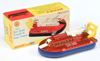 Dinky Toys 290 SRN6 Hovercraft - Metallic red body with blue skirt, white including opening door ...