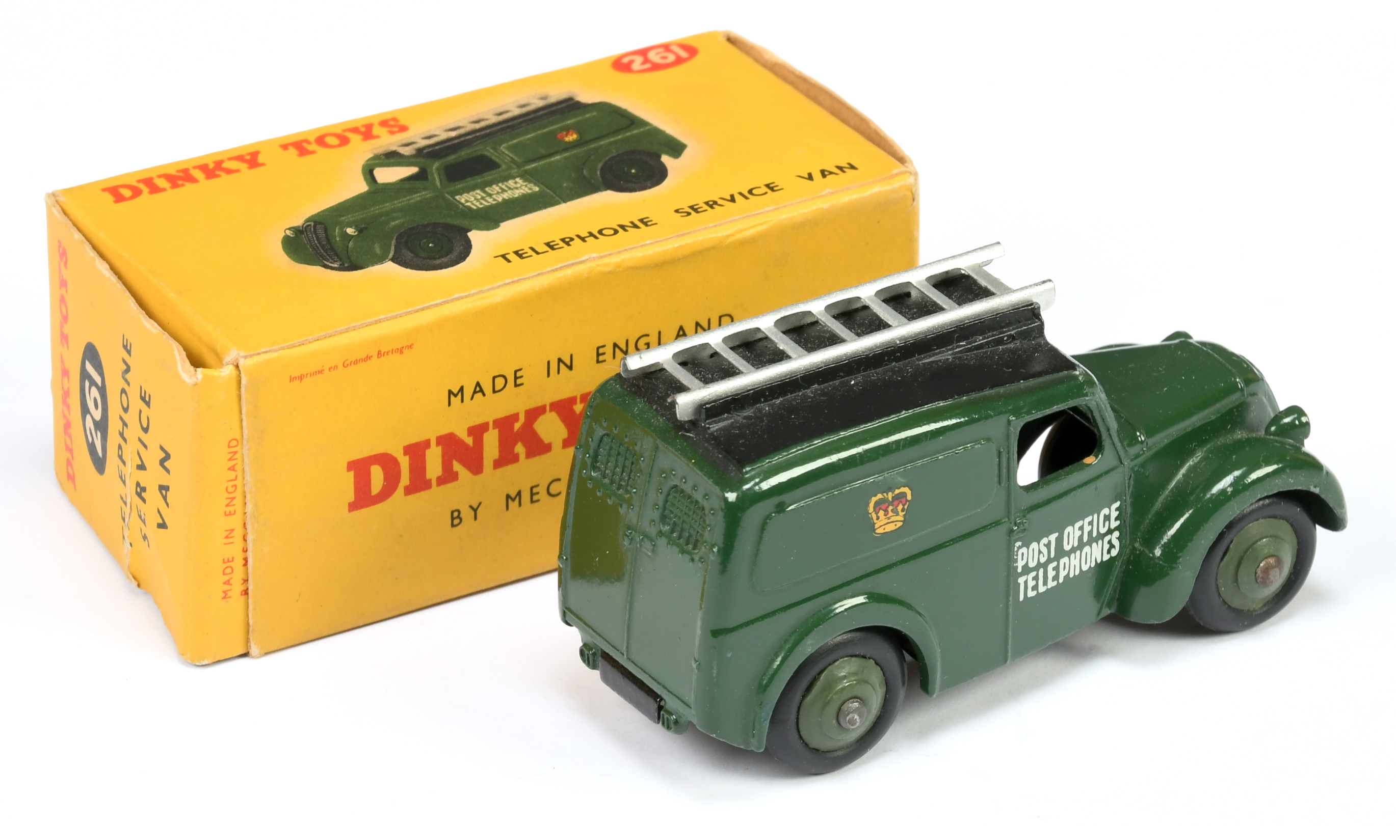 Dinky Toys 261 Morris "post Office Telephones" Service Van - Green including rigid hubs with smoo... - Image 2 of 2