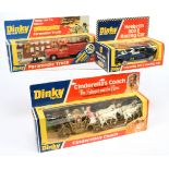 Dinky Toys Group Of 3 - (1) 111 Cinderella's Coach, (2) 222 "Olypmus" Hesketh 308E racing Car - b...