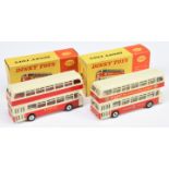 Dinky Toys 292 Leyland Atlantean Bus A Pair (1) "Ribble" Off white and red including interior, sp...