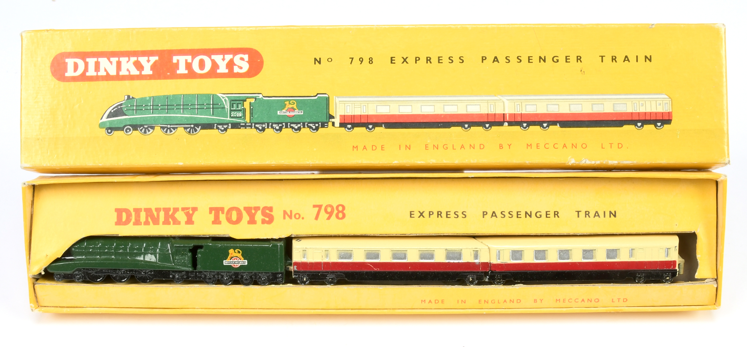 Dinky Toys 798 Express passenger Train Set - containing "British Railways " Locomotive - Green an...