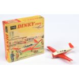 Dinky Toys 710 Beechcraft S35 Bonanza Aircraft - White and red, plastic propeller