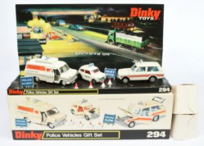 Dinky Toys 294  "Police Vehicles" Gift Set - To Include Ford Transit "Police Accident Unit", cast...