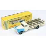 French Dinky Toys 586 Citroen 55 Milk delivery Truck - White, mid-blue including concave hubs, si...