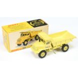 Dinky Toys 965 Euclid Rear Dumper "Terex" -  Yellow including hubs, with windows -