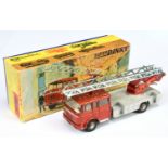 French Dinky Toys 568 Berliet Turntable Fire Escape - Metallic red cab and ballast, silver platfo...