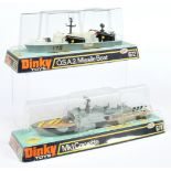 Dinky Toys 671 MK1 Corvette - Camouflage grey and black with loose yellow missiles and 672 O.S.A....