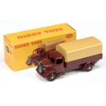 Dinky Toys 413  Austin Open Covered Wagon - Maroon cab, chassis and rigid hubs with smooth tyres,...