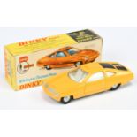 Dinky Toys 352 "UFO" Ed Strakers Car  - Yellow body, black engine covers, pale grey interior, sil...