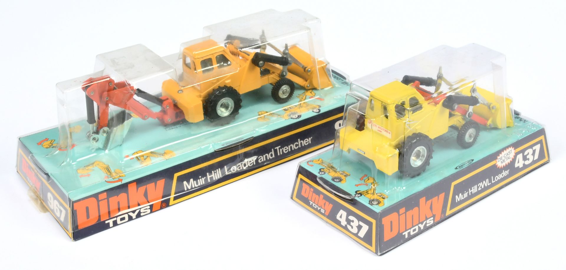 Dinky Toys 437 Muir-Hill 2-Wheel Loader "Taylor Woodrow" - Yellow, orange, cast hubs - and anothe... - Bild 2 aus 2