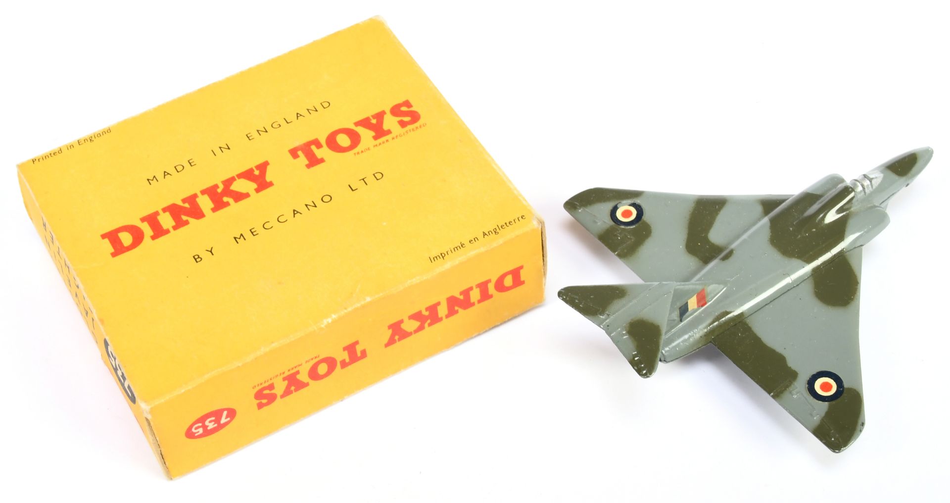 Dinky Toys 735 Gloster Javelin Fighter - Camouflage Grey and green with  roundels  - Bild 2 aus 2